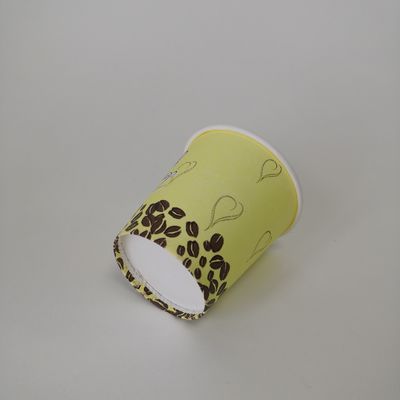 Logo Druck Papier Getränke Tassen 3oz 75ml biologisch abbaubare Papier Kaffeetassen