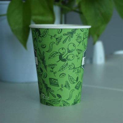 270 ml Einwegkaffeetasse mit einer Wand 9,5 oz Biologisch abbaubare Einwegkaffeetasse