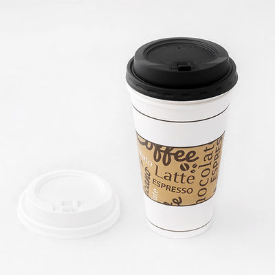 Einweg-Leckdicht Kunststoff Kaffeedeckel PP PS PLA Strohlose Kaffeetasse