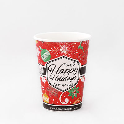 10oz 360ml Einzelwand Papier Tasse PLA Beschichtung biologisch abbaubare Markenpapier Tassen