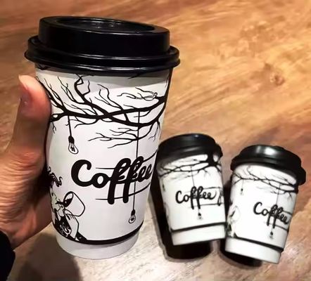 630cc 22oz Doppelschicht Papierbecher PE-beschichtet Einwegkaffeetassen TUV