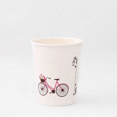 8oz Einfach-Wandpapier-Tasse 300ml Pla beschichtet Umweltfreundliche biologisch abbaubare Tassen zum Mitnehmen