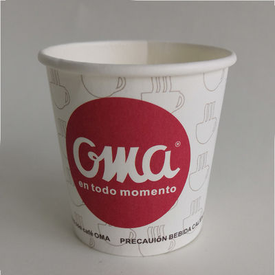 6oz Einzelwandpapierbecher 0,18L biologisch abbaubare Papierbecher für kalte Getränke