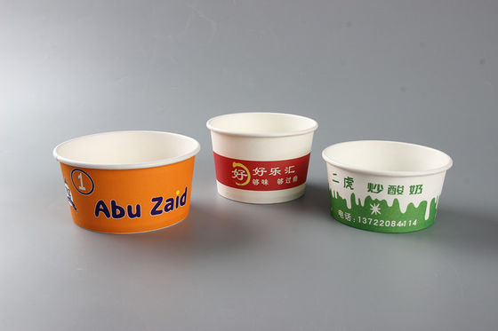 860 ml Bio- Einweg-Papierkühlschalen Salat Ferien Einweg-Kühlschalen Einzelschalen PE-Foliert