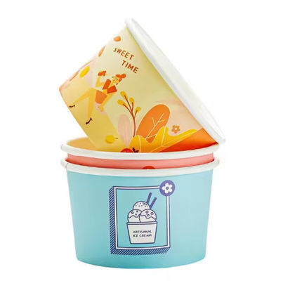 120 ml große Papierkühlchen Weiße Kraft Salat Schüssel Einweg 52 mm