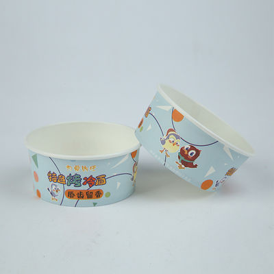500 ml biologisch abbaubare Papierkühlchen Custom Logo Salat Noodle Schüssel