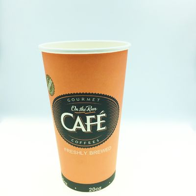 Umweltfreundliche, maßgeschneiderte, 22 oz 630 ml, kunststofffreie, beschichtete, einzelne Papierbecher.