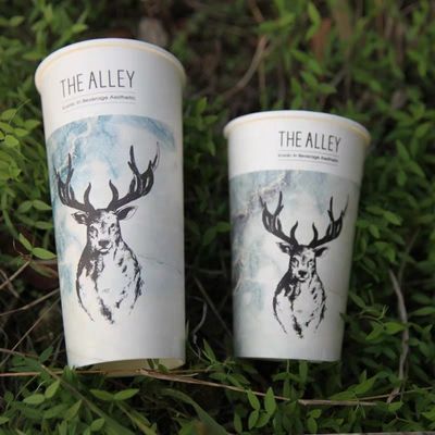 Einweg-Single Paper Cup 32oz 970ml PLA Beschichtung kann natürlich abgebaut werden