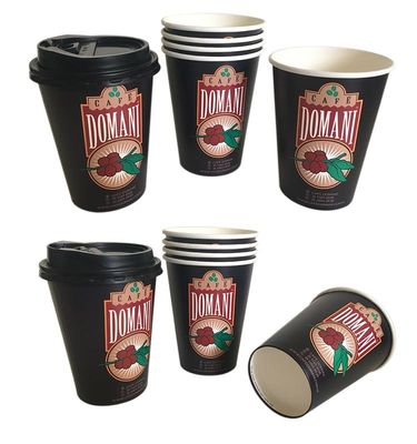 32oz 970ml Einfachwand Papier Tasse anpassbares Logo Marke Einwegkaffeetassen