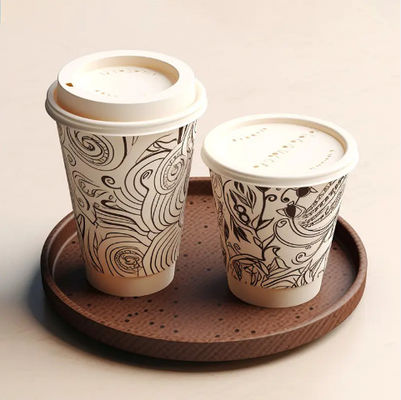 32 oz 970 ml Doppel PE Einfach Papier Tasse Hitzebeständig
