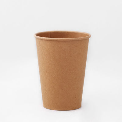 7.5OZ Einweg-Kraft-Papierbecher Einwand-Eco-Kraft-Eisbecher