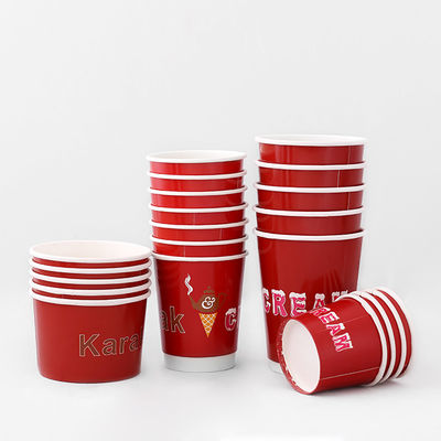 540 ml Doppelwandpapier Kaffeetassen OEM Kaltgetränke Einweg 16oz Doppelwandtassen
