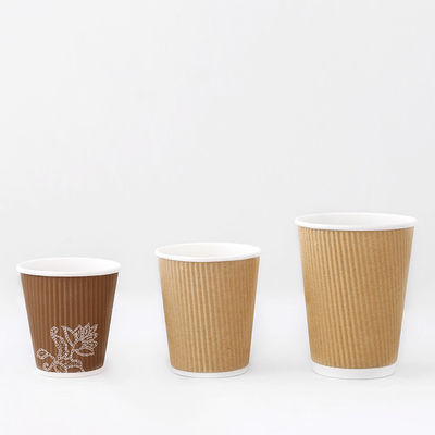 Anpassung Ripple Wandpapier Tasse 10oz heißes Trinken 90mm Papier kaltes Trinken