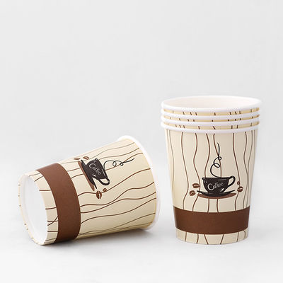 Einweg-Einfach-Papier-Tasse 7.5 oz 230 ml Kunststofffreie Beschichtung.