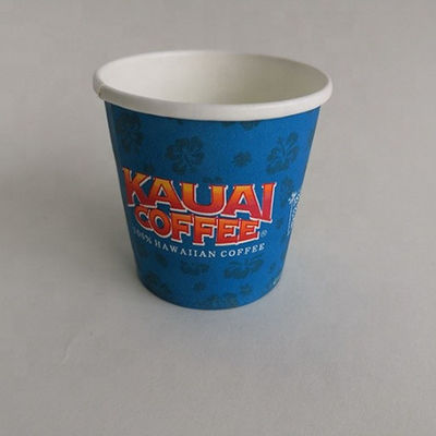 Custom Design Logo 3,5 Unzen 85 ml doppelte PE Einweg-Einfach-Papier-Tasse