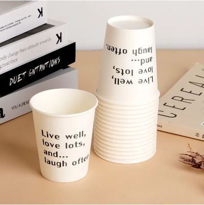 230 ml 8,5 oz Einzige Wandpapier Tasse PE beschichtet Einweg-Papier-Tasse