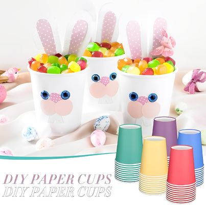 Biologisch abbaubarer 9oz 250ml Single Paper Cup Kunststofffreies Beschichtung anpassbares Logo