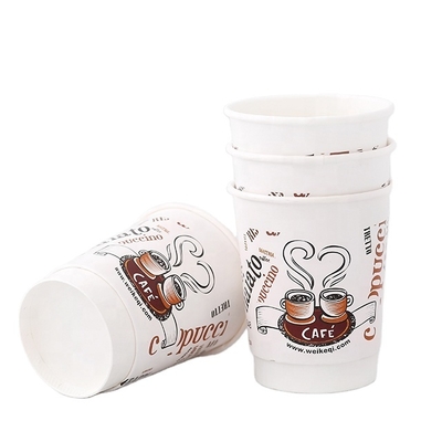 Individuell bedruckter Einwand-Papierbecher 3oz-32oz mit Deckel
